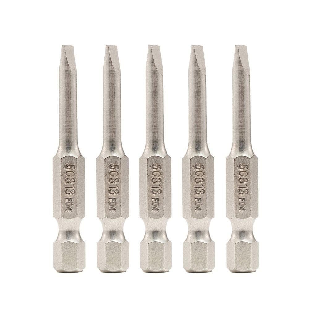 Ponta Bits Fenda SATA 1/4P 5mmx50mm - Embalagem com 5 Unidades
