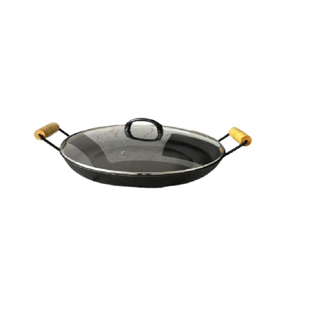 Disco Chapa Arado De Ferro 42 Cm C\tampa De Vidro 5cm Altura