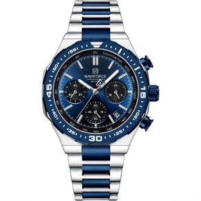 Relogio De Pulso Masculino De Quartzo Design Casual Esportivo Luminoso Impermeável Azul