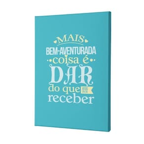 Placa Decorativa Fé E Religião - Atos 20:35 - 30x45cm