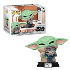 Boneco Funko Pop! Star Wars Mandalorian Grogu c/ Droidsmith