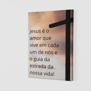 Quadro Placa Decorativa - Jesus -tamanho 30x45cm