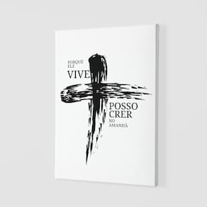 Quadro Placa Decorativa - João 14:19 -tamanho 30x45cm