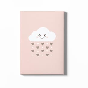 Quadro Decorativo Infantil Feminino -amor Com Corações