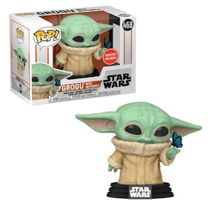 Boneco Funko Pop! Star Wars Mandalorian - Grogu c/ Borboleta