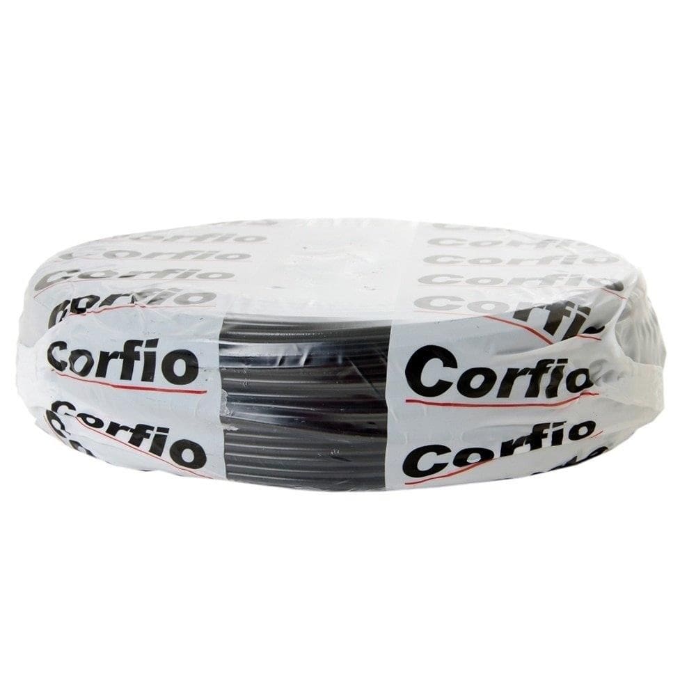 Cabo Flexível Corfio 2,5mmx100m Rolo 750V Preto