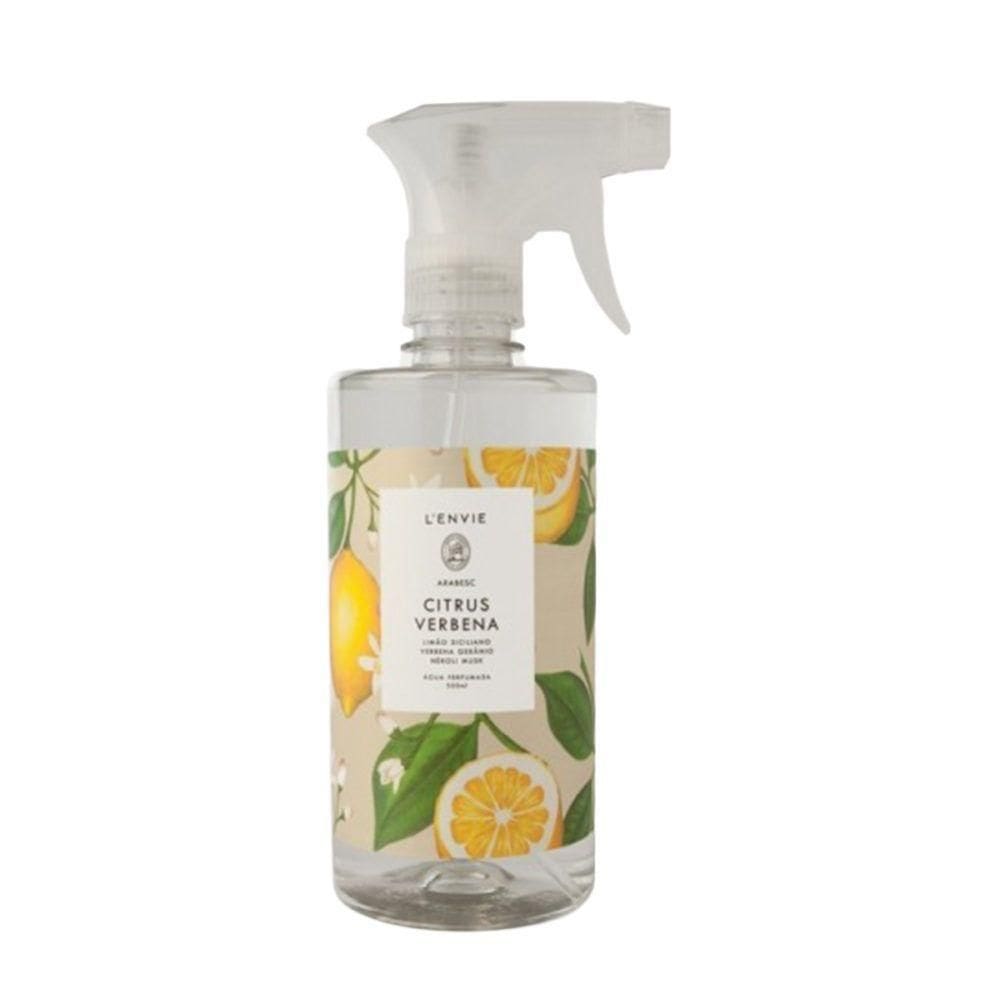 Água Perfumada Limão Citrus Verbena Gerânio Lenvie 500 Ml