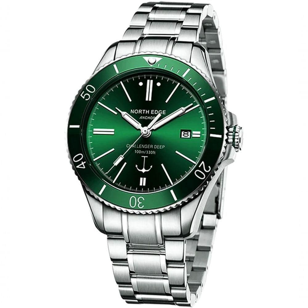Relógio De Pulso Mecânico Masculino Anchor Automatico Impermeavel 100m à Prova Dagua Verde