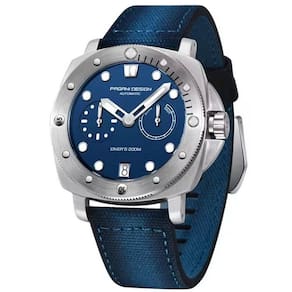 Relógio De Mergulho Mecânico Automático Masculino 200m à Prova D`água Azul