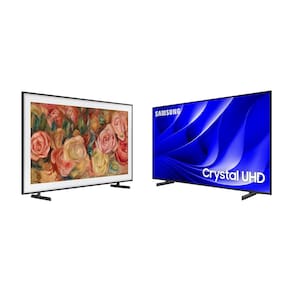 Smart Big TV 75" Crystal UHD 4K 75DU8000 2024 + Smart TV 32” QLED The Frame 32LS03C