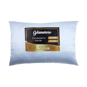 Travesseiro Cetim Antifrizz 50x70 Pluma Ganso Macio Luxo