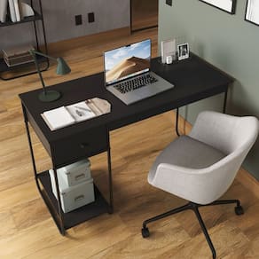 Mesa Escrivaninha Criare 1 Gaveta Preto - Art Panta