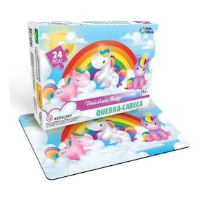 Puzzle Quebra Cabeça Unicórnio Baby 24 Peças - Pais & Filhos