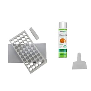 Placa Porcionadora de Doces Brigadeiro Beijinho 15g 45 Furos + Espátula + Desmoldante