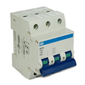 Mini Disjuntor Tripolar WEG MDW-C63-3 63A Curva C 5KA