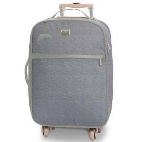 Mala Maternidade Barcelona Hug Cinza 55x35x25cm