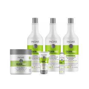 Inoar Kit 2 Shampoo Cicatrifios Renovação - 6 Produtos