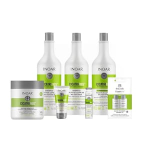 Inoar Kit 2 Shampoo Cicatrifios Completo 8 Produtos