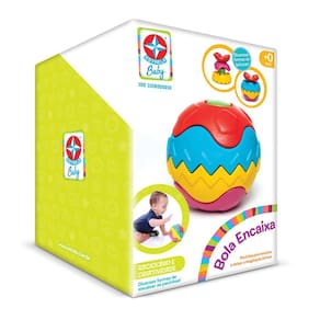 Bola Encaixa Estrela - Brinquedo Imaginação - Cores Vivas