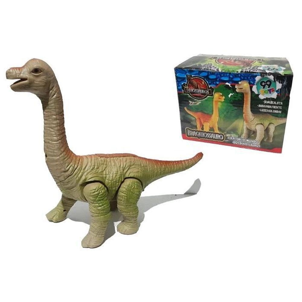 Dinossauro Com Luz Som Projetor E Movimento Braquiossauro