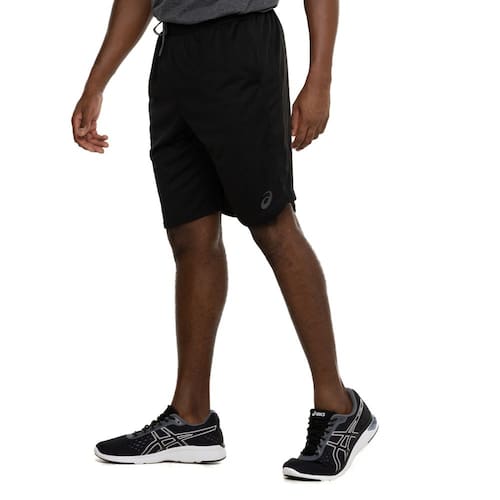 Bermuda Masculina ASICS Malha Recorte Lateral - Preto - P Menor preço em Bermuda Masculina ASICS Malha Recorte Lateral - Preto - P