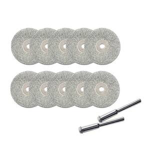 Kit 10 Discos de Corte Diamantados 22mm Charbs