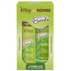Shampoo e Condicionador Novex Broto de Bambu Embelleze