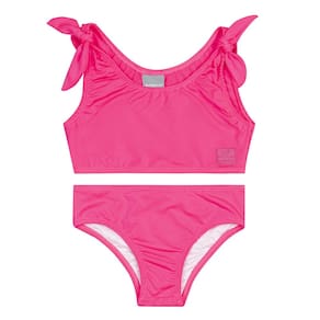 Biquíni Infantil Proteção UV Revela Estampa na Água Pink Neon Quimby