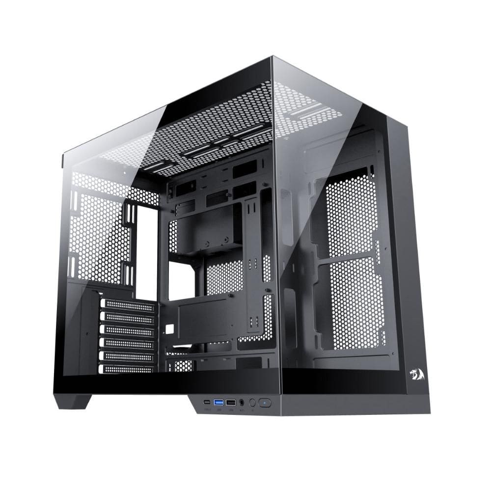 Gabinete Gamer Redragon Wideload Pro - Lateral em Vidro - USB 3.0 - Micro ATX - Preto - CA-604B-PRO