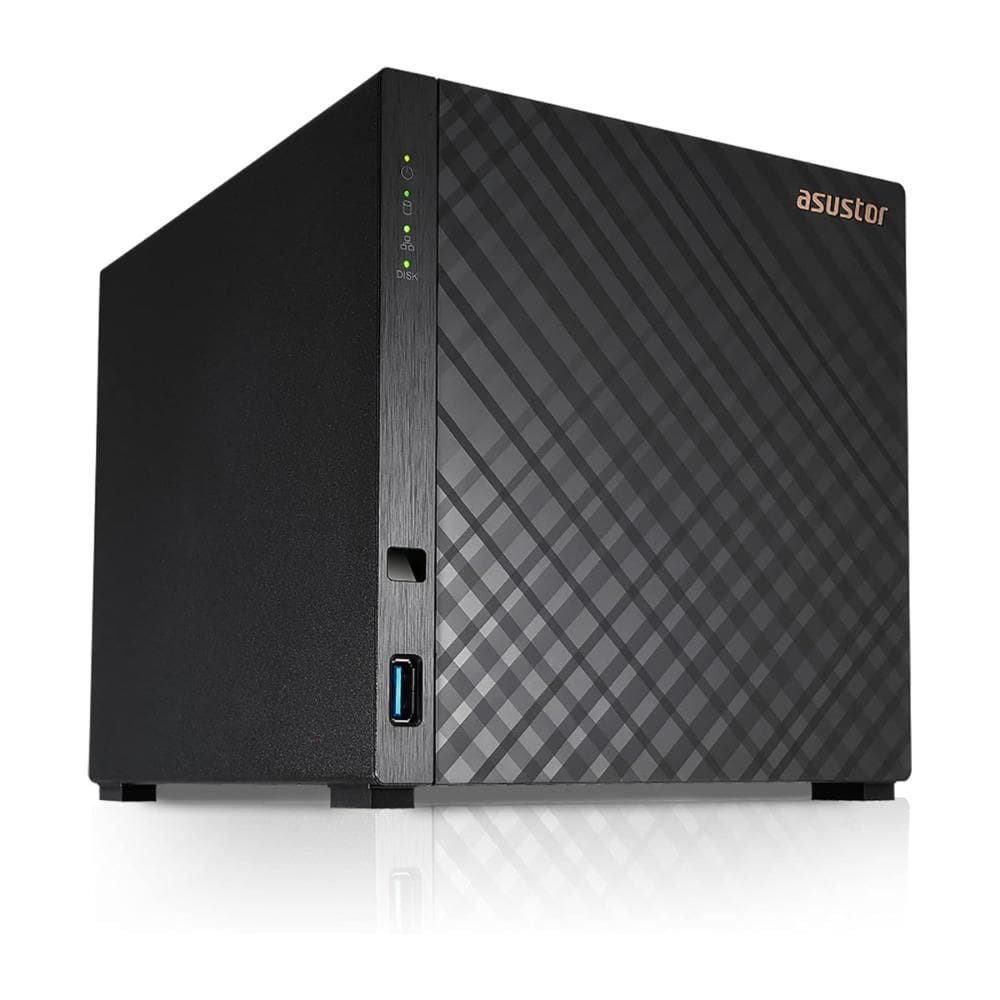 Sistema de Storage de 4 baias Asustor NAS AS1104T - Gigabit - USB 3.2 - Suporta 4 HDs