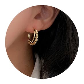 Brincos Femininos de Meia Lua com Festas Luxo Mulheres