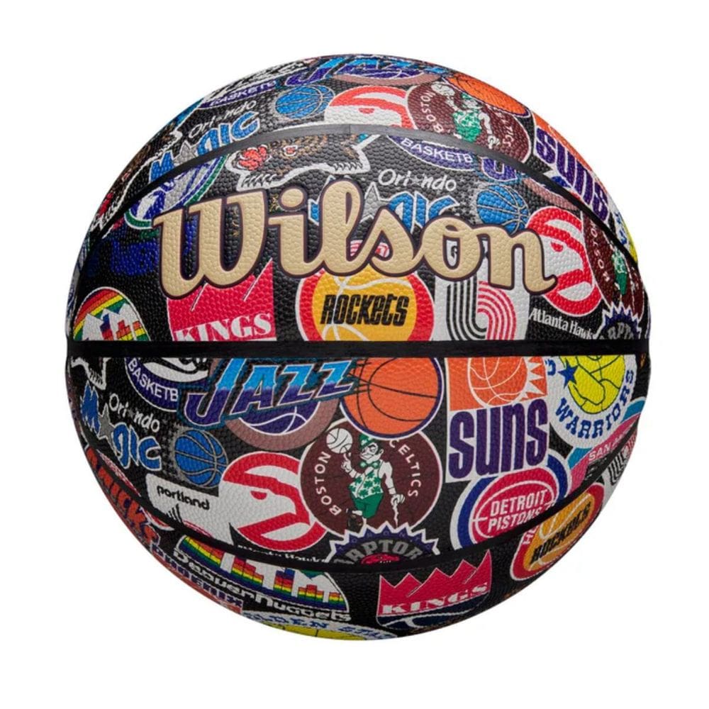 Bola de Basquete NBA All Team Retro Size 7 Outdoor Estampada Vintage Times Wilson