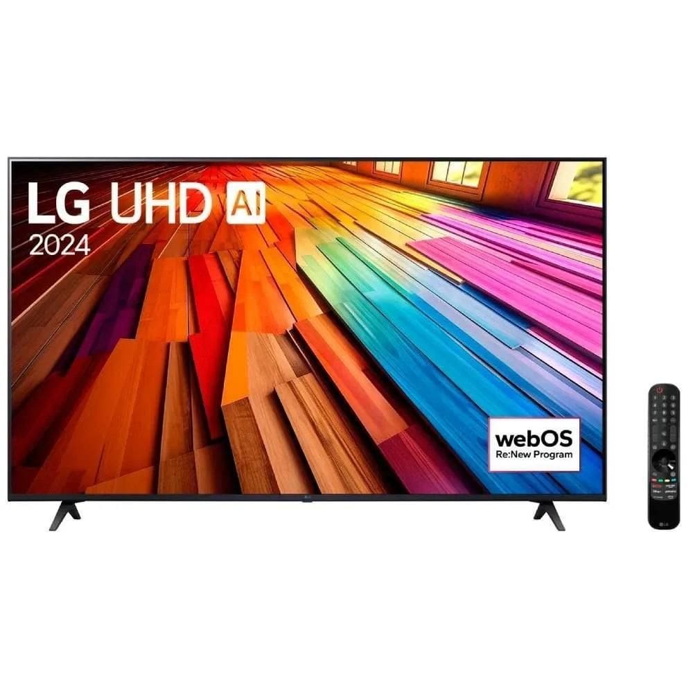 Smart TV LG 65" 4K Ultra HD 65UT8050PSA Processador a5 Ger7 AI Alexa/Chromecast integrado Otimizador de Jogos webOS 24 com Controle Smart Magic