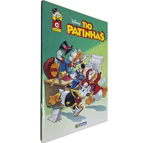 Quadrinhos HQ Gibi Graphic Novel Formatinho 13,50x19 cm Lombada com Grampos Tio Patinhas nº 32 Culturama