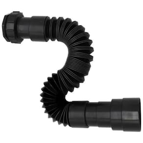 Sifão Sanfonado/Extensivo Universal Abs Preto Black Flexivel
