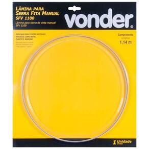 Lâmina Para Serra Fita Manual Vonder Sfv1100 Aço Para Corte
