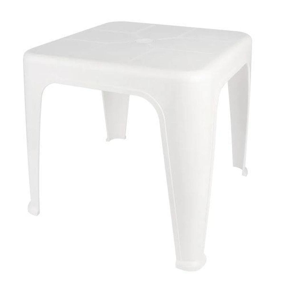 Mesa De Plástico De Apoio Multiuso Branca 43X51Cm Mor