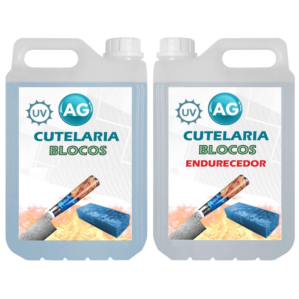 Resina Epóxi Para Cutelaria Blocos Ag 1Kg