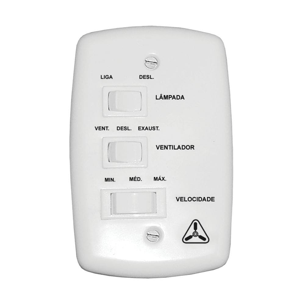 Ventilador De Teto Venti-Delta Light Preto Pás Mogno 127V