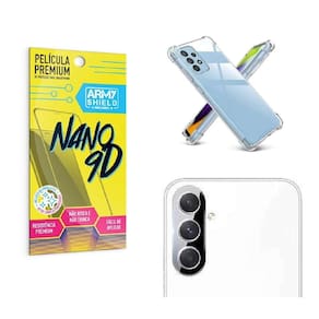 Kit Capinha Samsung A54 + Película De Câmera + Película 9D