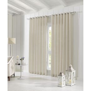 Cortina Sala/Quarto Messina Jacquard 200X180 Bege 11581