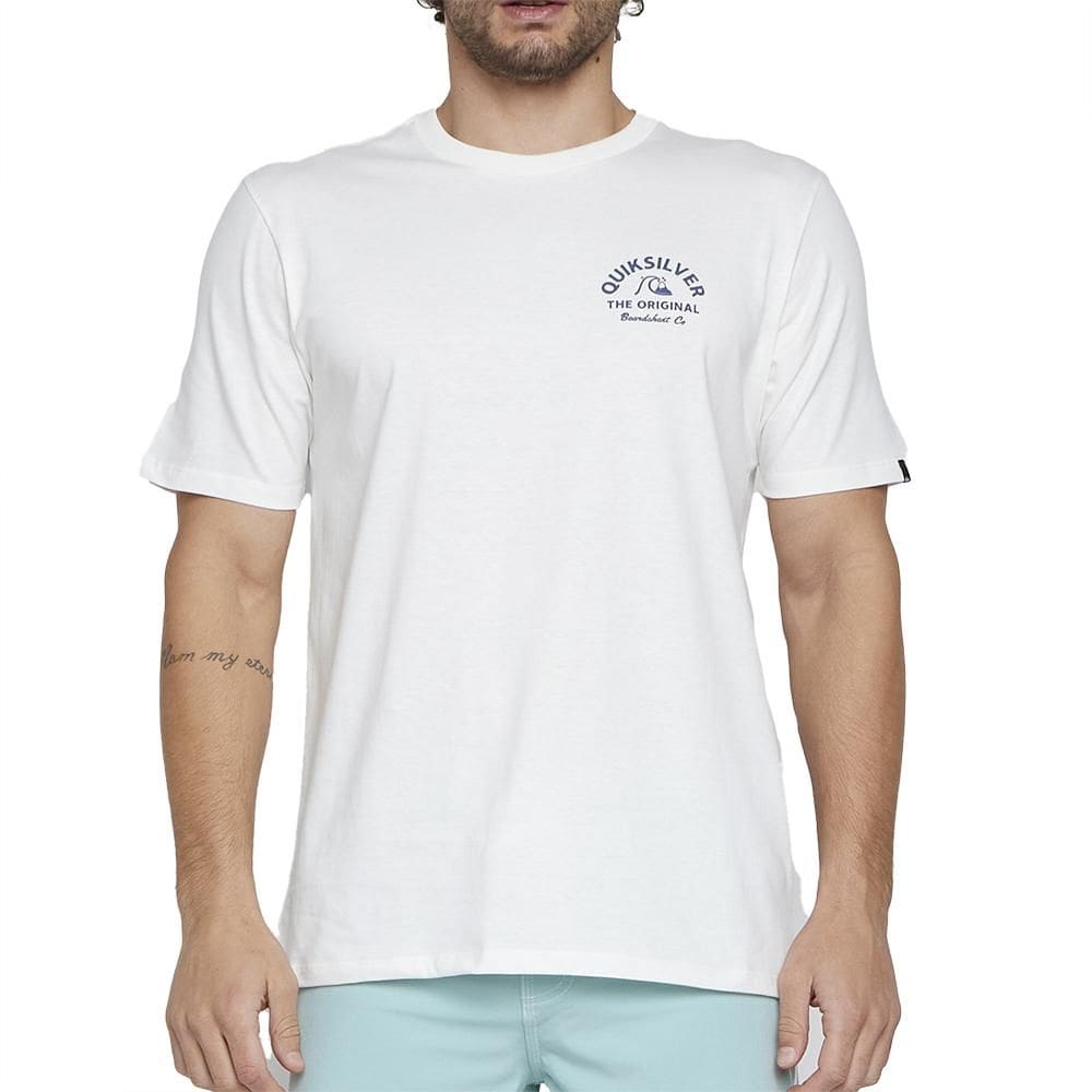 Camiseta Quiksilver Classic Arch SM25 Masculina Snow White