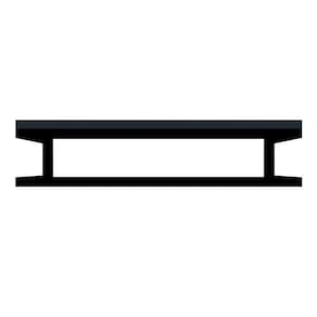 Toalheiro Para Banheiro Mdf Preto 50cm
