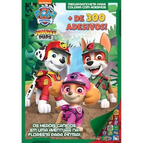 Patrulha Canina Megaprancheta para Colorir com Adesivos