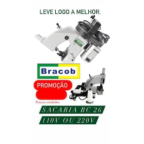 Máquina De Costura Sacaria Bc 26 Ráfia, etc Bracob+1tubo