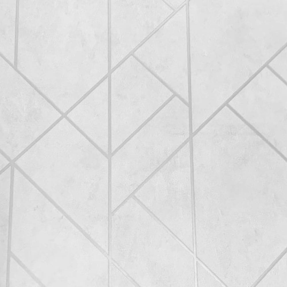 Papel de Parede Santorini Geométrico Branco SN83