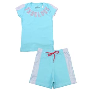 Conjunto Juvenil Blusa Verde Claro Silk Fabulous Short Cotton