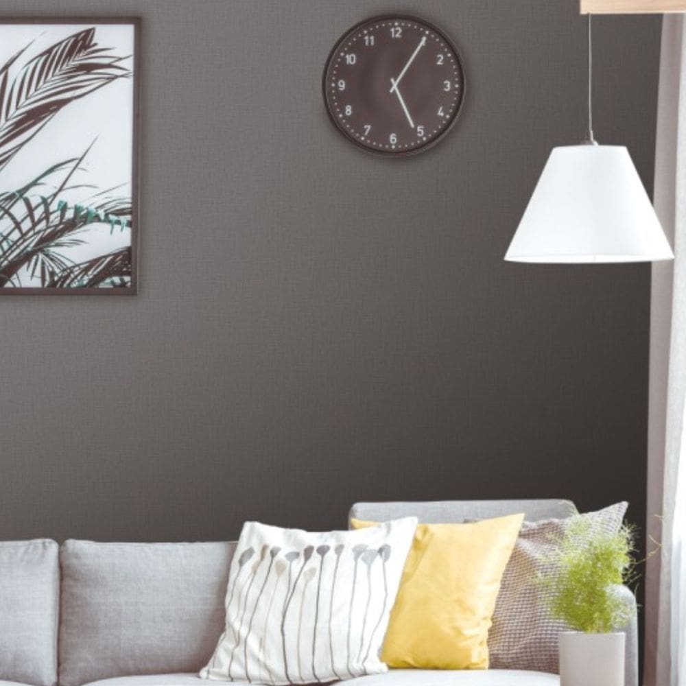 Papel de Parede Santorini Aspecto Têxtil Marrom SN684604