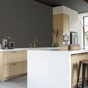 Papel de Parede African III Concreto Preto 499643