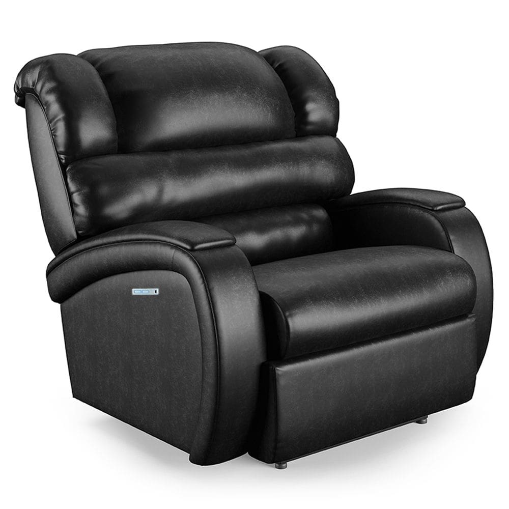 Poltrona Papai Reclinável Napoli Elétrica Botão LED Massagem PU Pto Brilho FH1 - D`Rossi